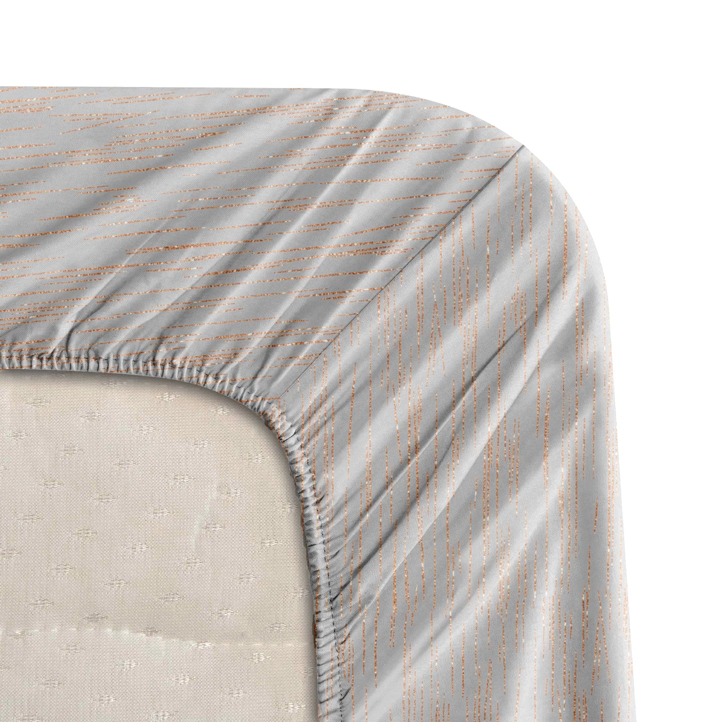 Ivory Rose  Luxstre Cotton Fitted Sheet Set