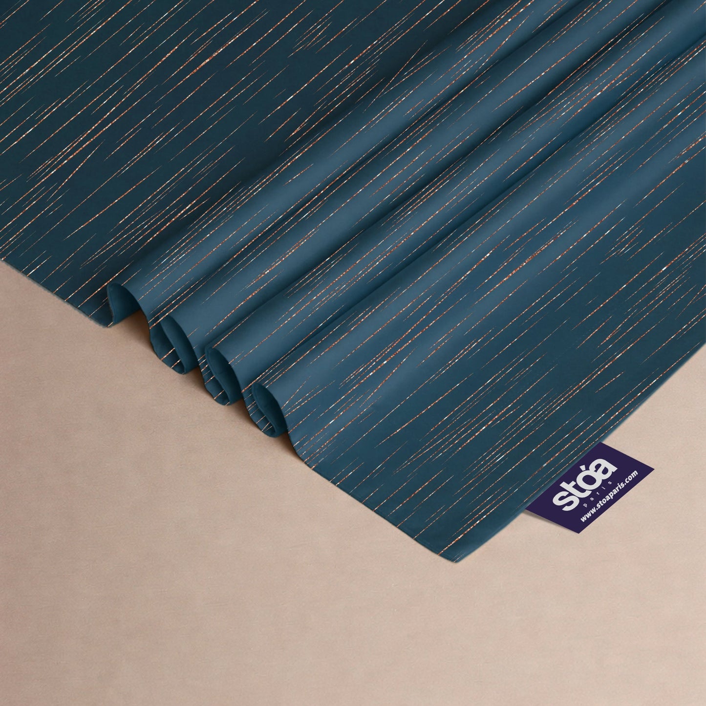 Azure Dazzle Luxstre Cotton Bedsheet Set