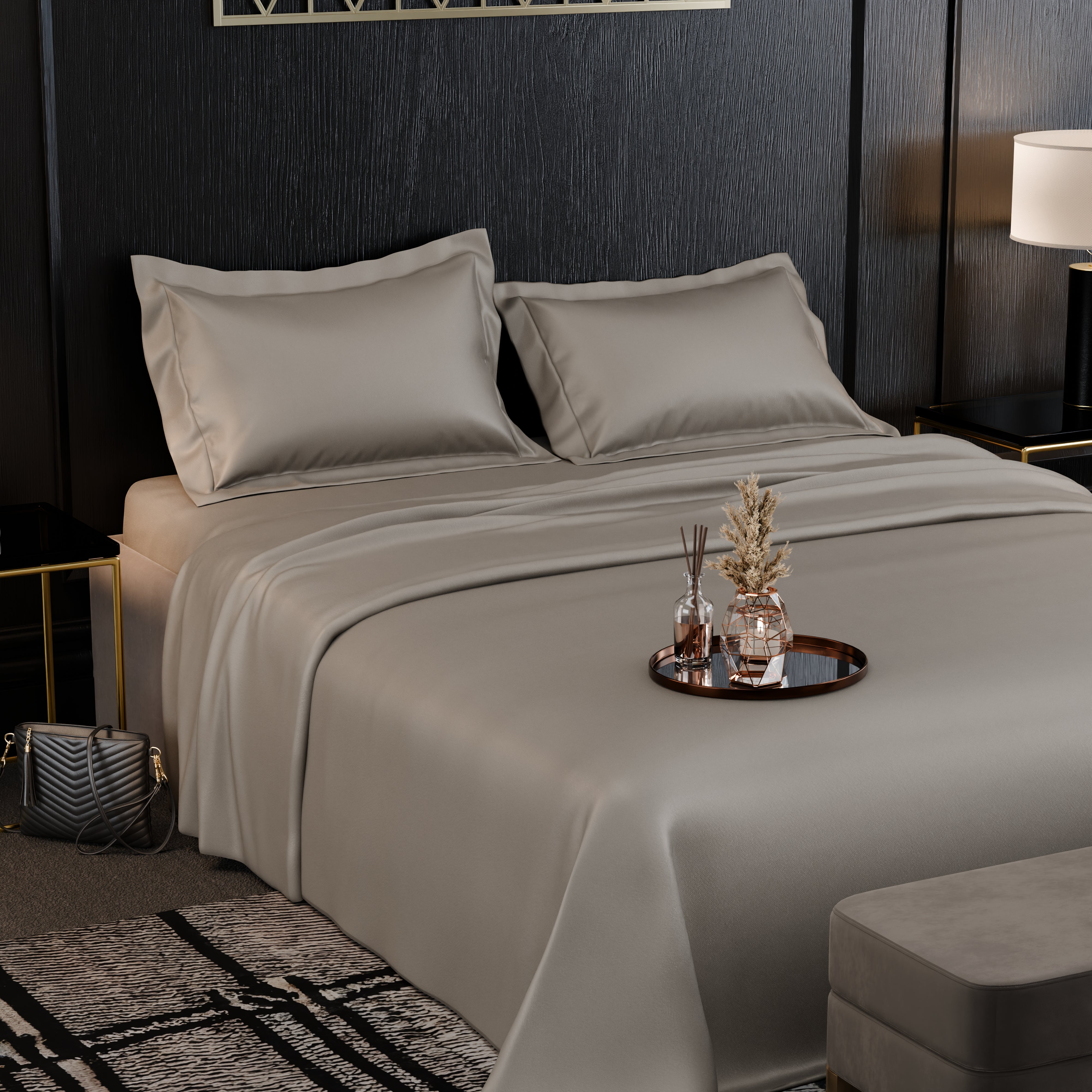 Dune Dusk Luxstre Cotton Bed Sheet Set