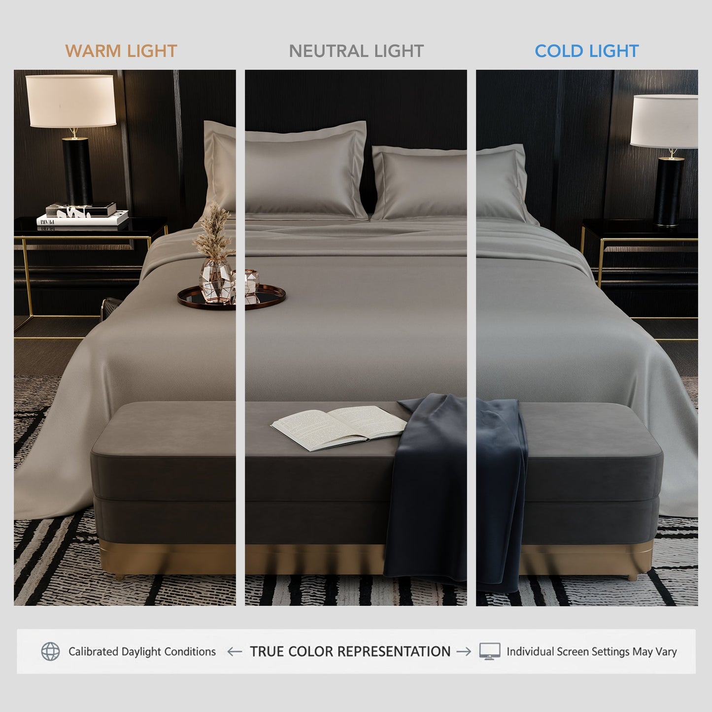 Dune Dusk Luxstre Cotton Bed Sheet Set