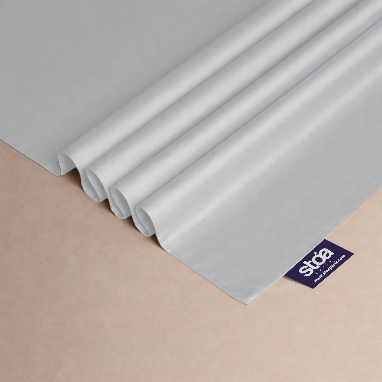 Frosted Ivory Luxstre Cotton Bed Sheet Set