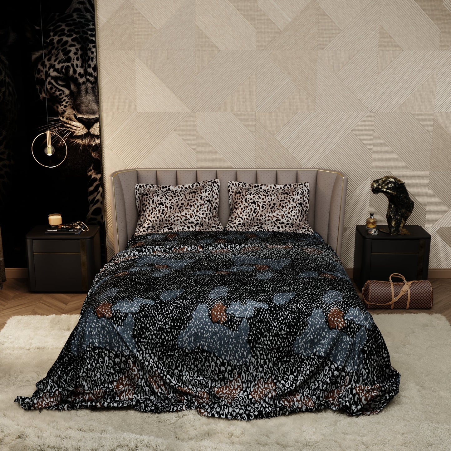 Shadow Hunter Enriched Cotton Bedsheet Set