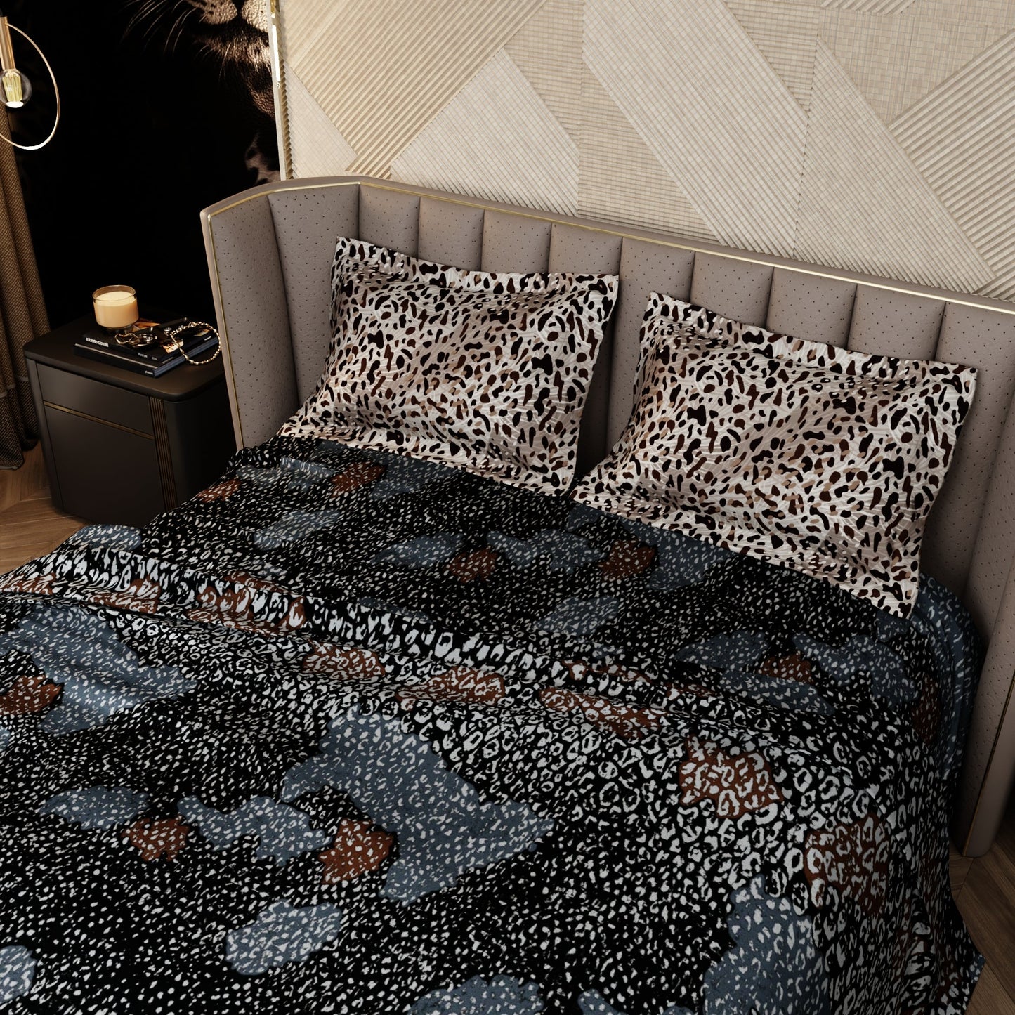 Shadow Hunter Enriched Cotton Bedsheet Set