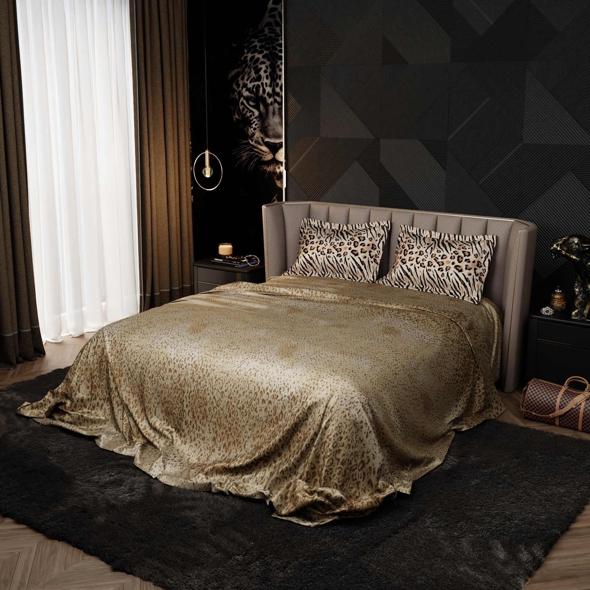 Savannah Instinct Enriched Cotton Bedsheet Set