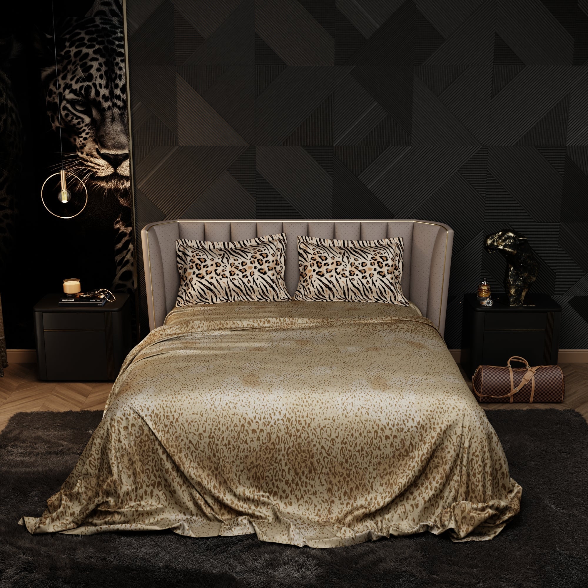 Savannah Instinct Enriched Cotton Bedsheet Set
