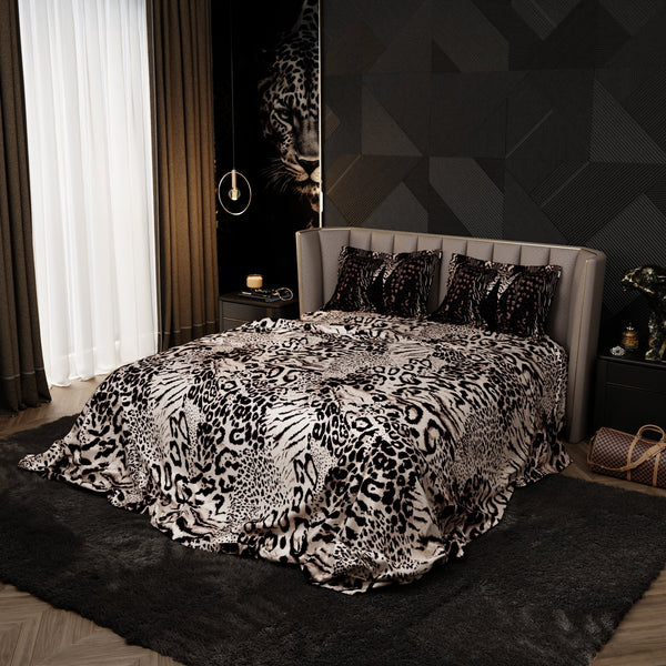 Mahogany Masquerade Enriched Cotton Bedsheet Set