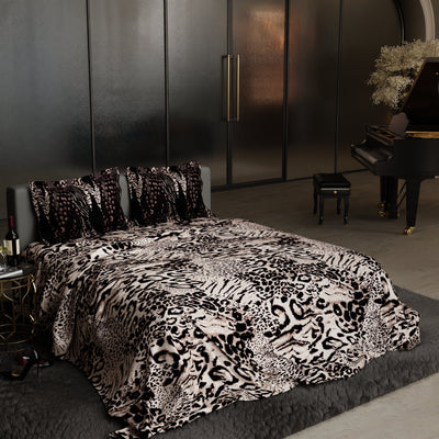 Mahogany Masquerade Enriched Cotton Bedsheet Set
