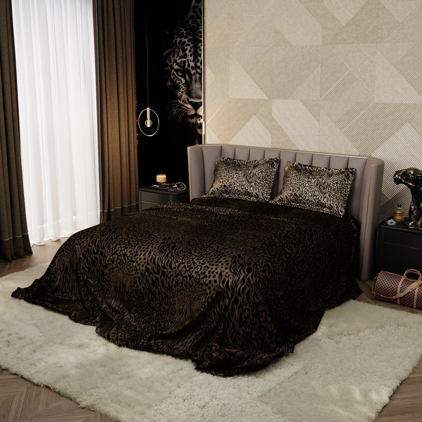 Deep Camouflage Enriched Cotton Bedsheet Set