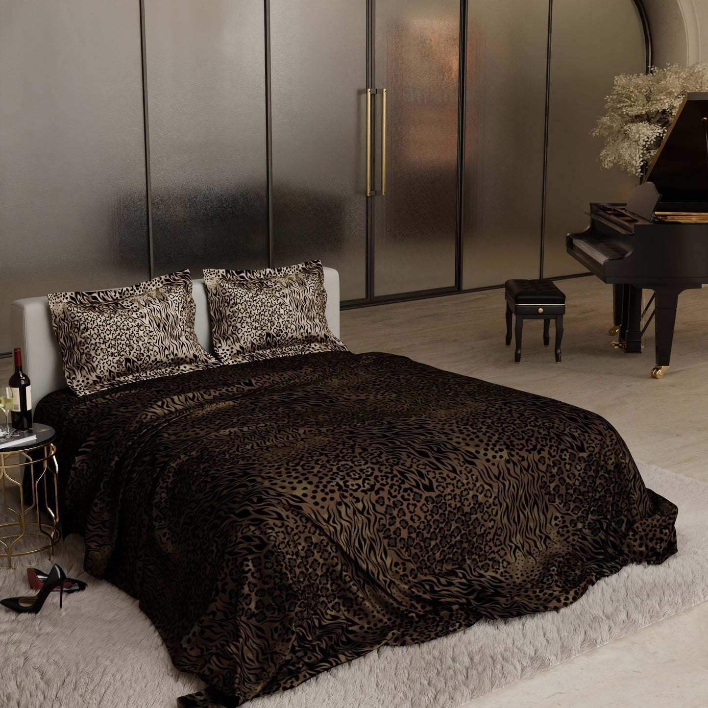 Deep Camouflage Enriched Cotton Bedsheet Set