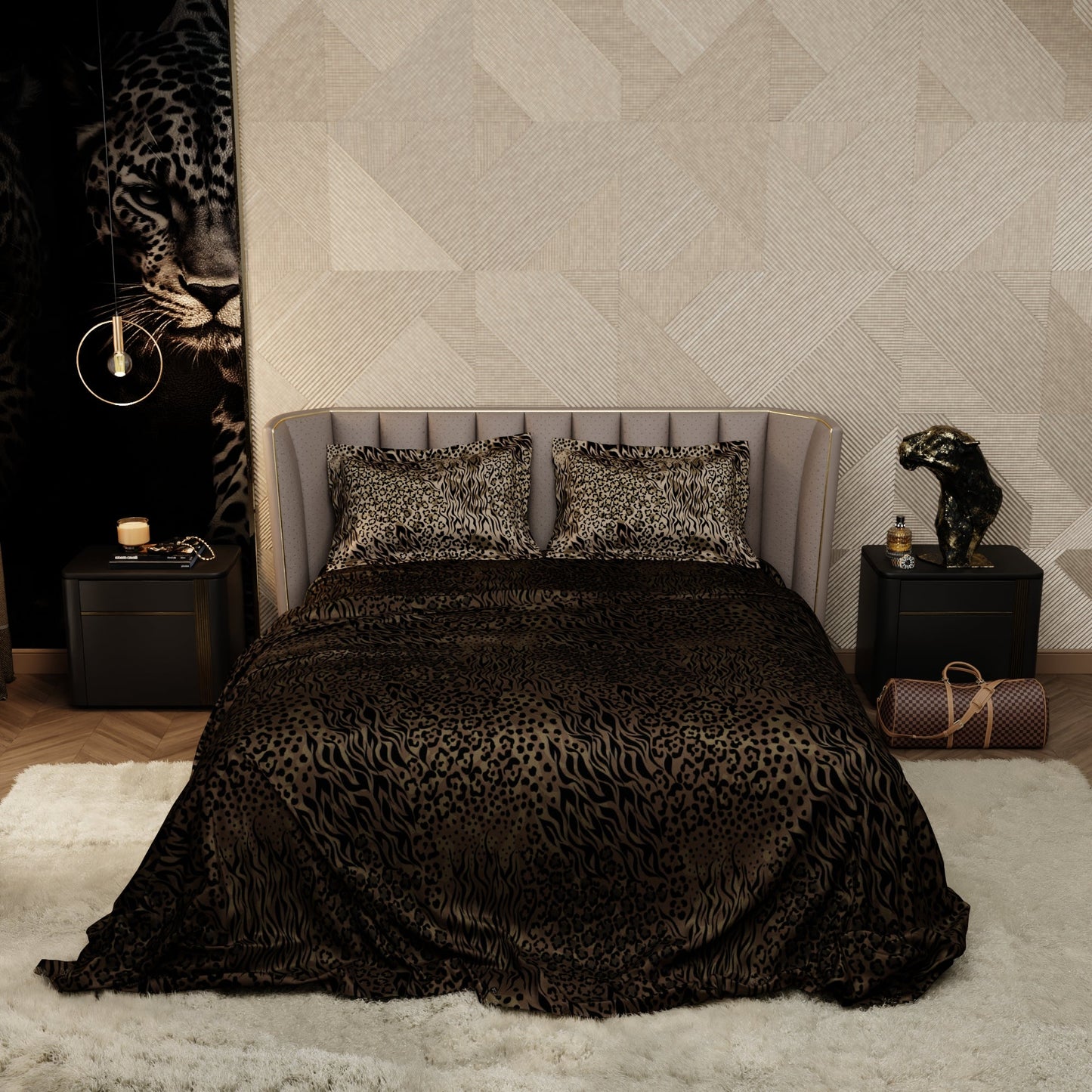 Deep Camouflage Enriched Cotton Bedsheet Set