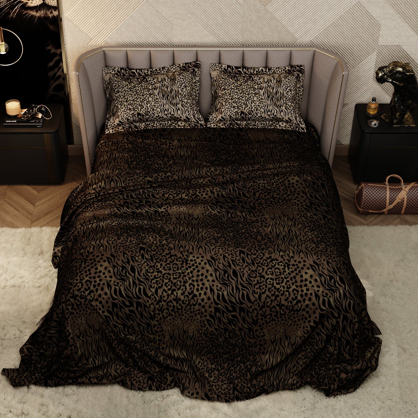 Deep Camouflage Enriched Cotton Bedsheet Set