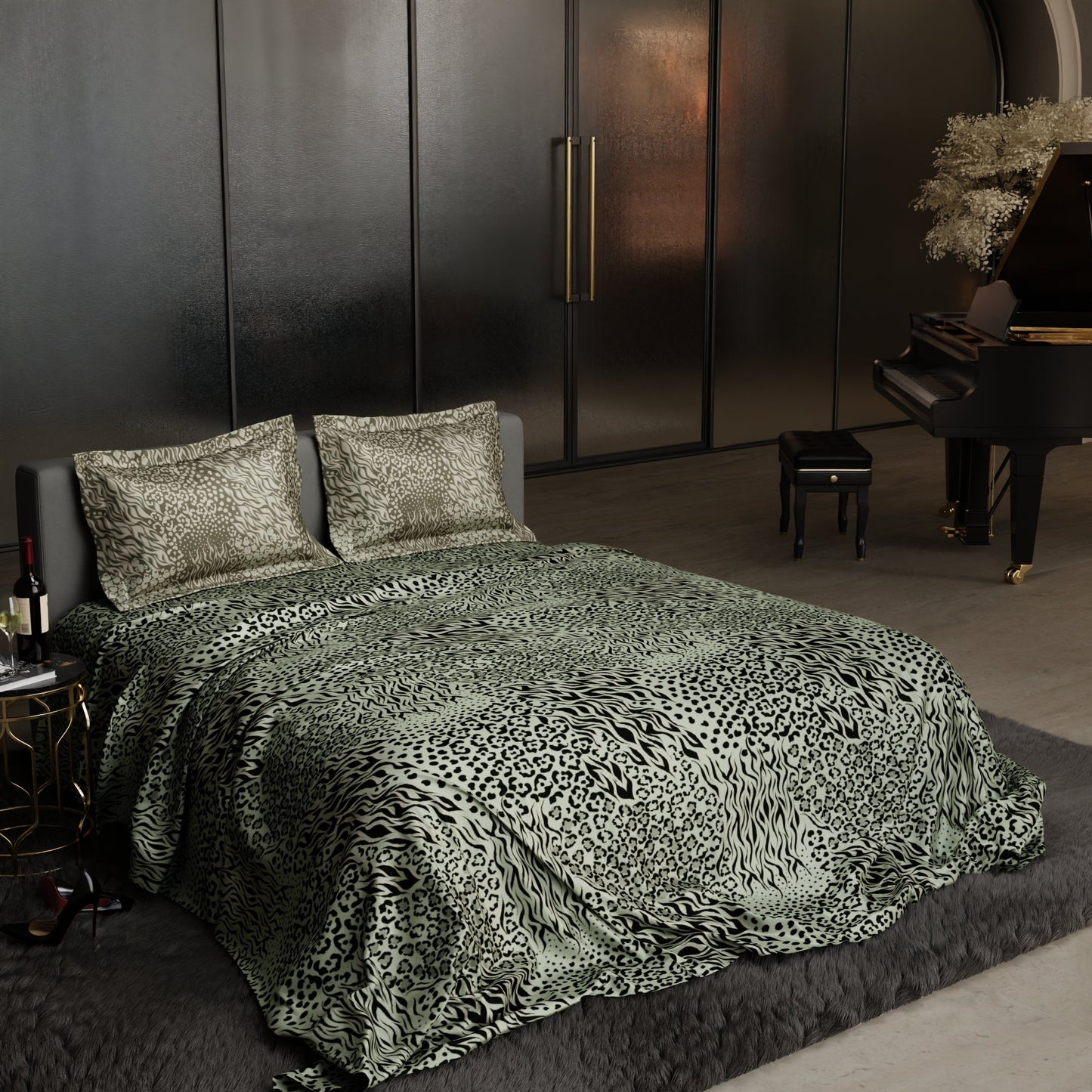 Grassland Prowler Enriched Cotton Bedsheet Set