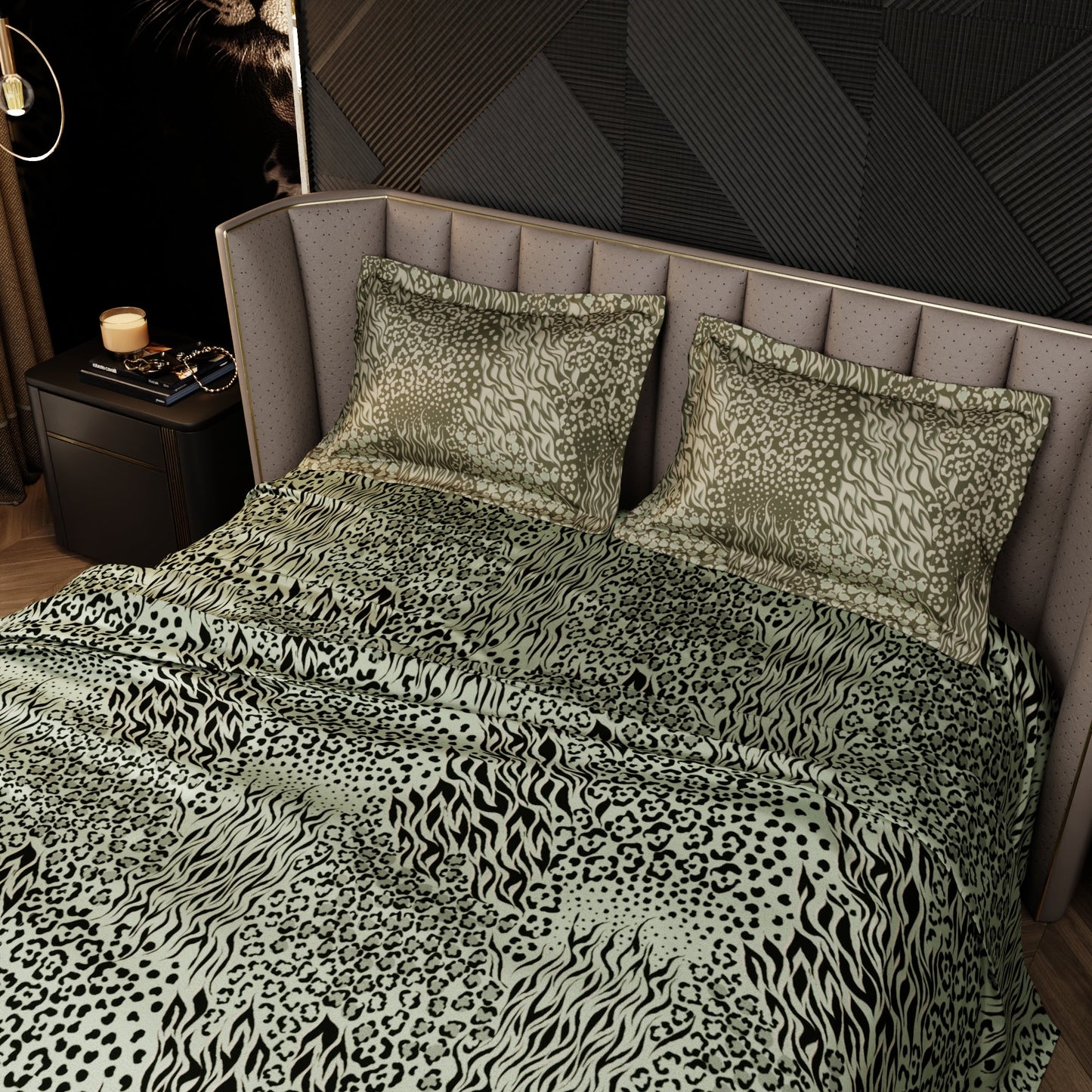 Grassland Prowler Enriched Cotton Bedsheet Set