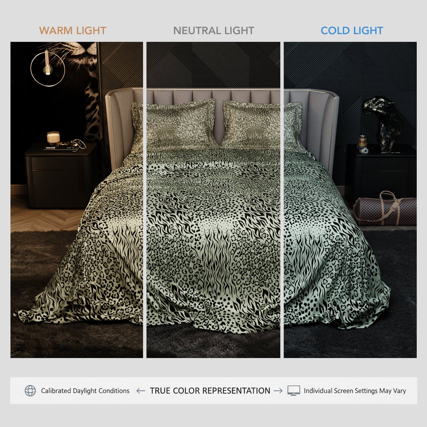 Grassland Prowler Enriched Cotton Bedsheet Set