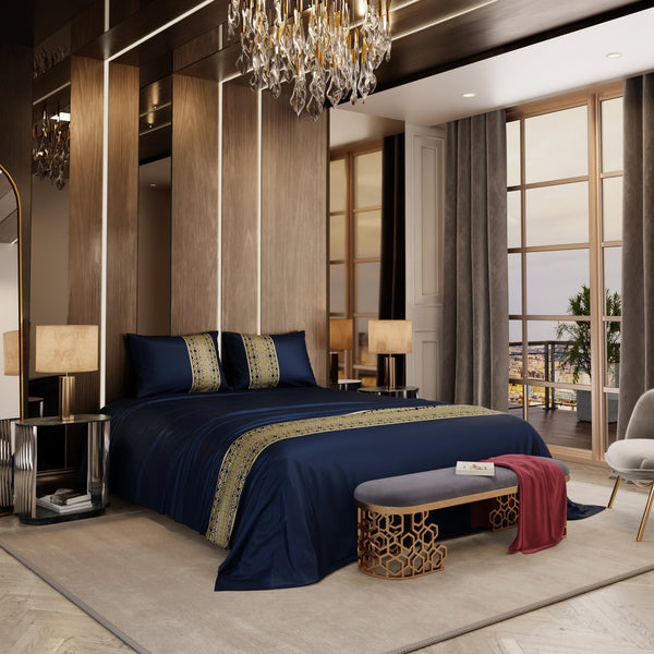 Imperial Indigo Bedsheet Set