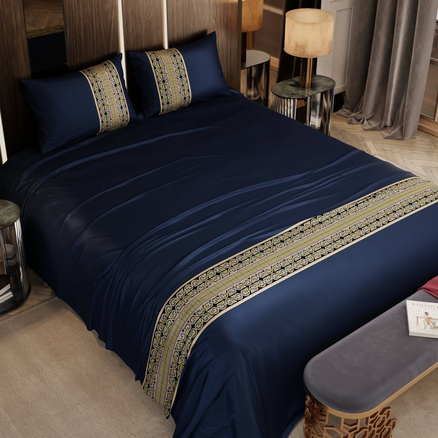 Imperial Indigo Bedsheet Set