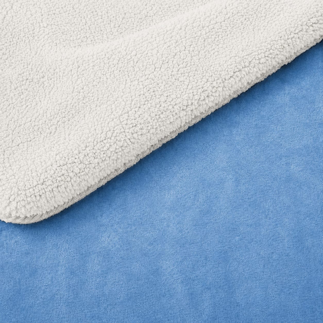 Sherpa Milano King Size Reversible 2 in 1 Blanket -Sky blue
