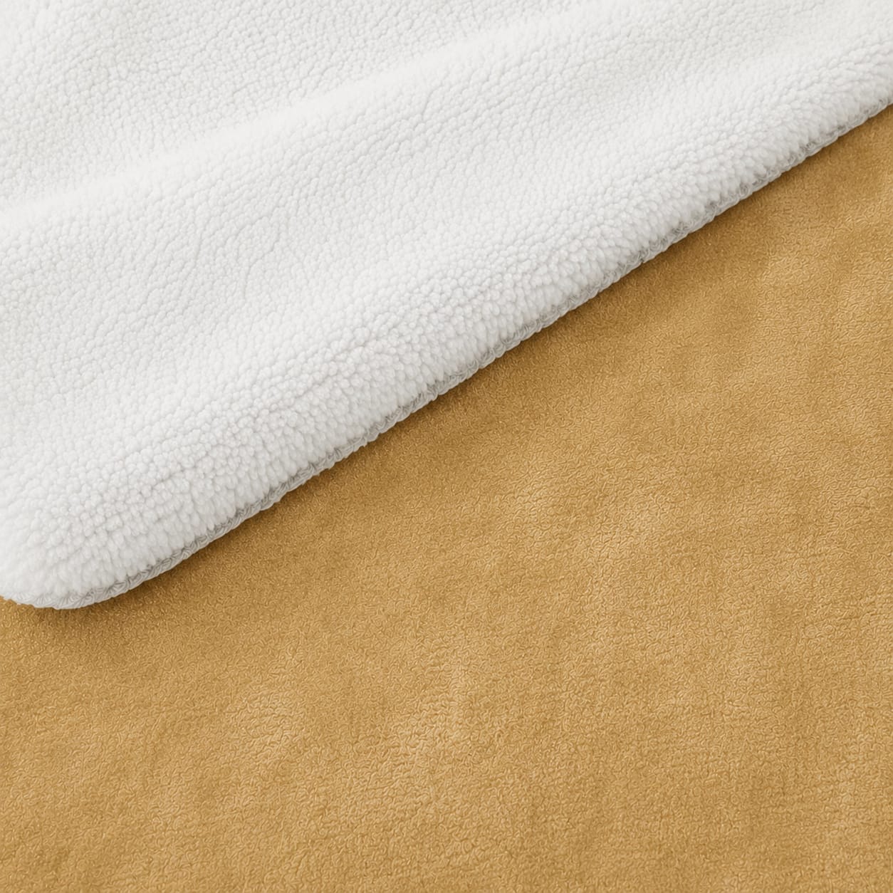 Sherpa Milano King Size Reversible 2 in 1 Blanket - yellow