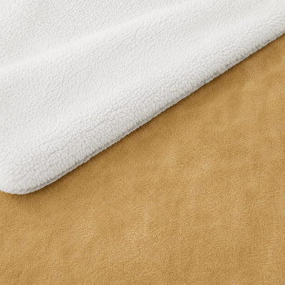 Sherpa Milano King Size Reversible 2 in 1 Blanket - yellow