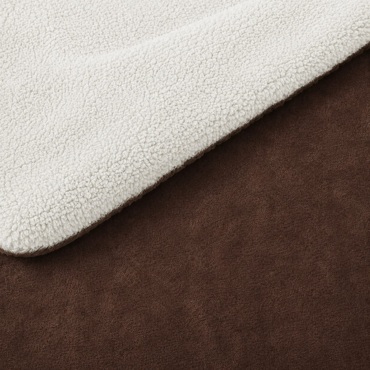 Sherpa Milano King Size Reversible 2 in 1 Blanket - Brown