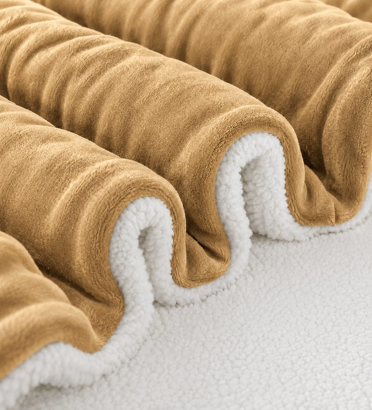 Sherpa Milano King Size Reversible 2 in 1 Blanket - yellow
