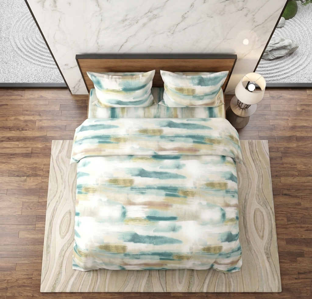 Oasis Bloom - Double Bedsheet Set (1 Bedsheet, 2 Pillow Covers)