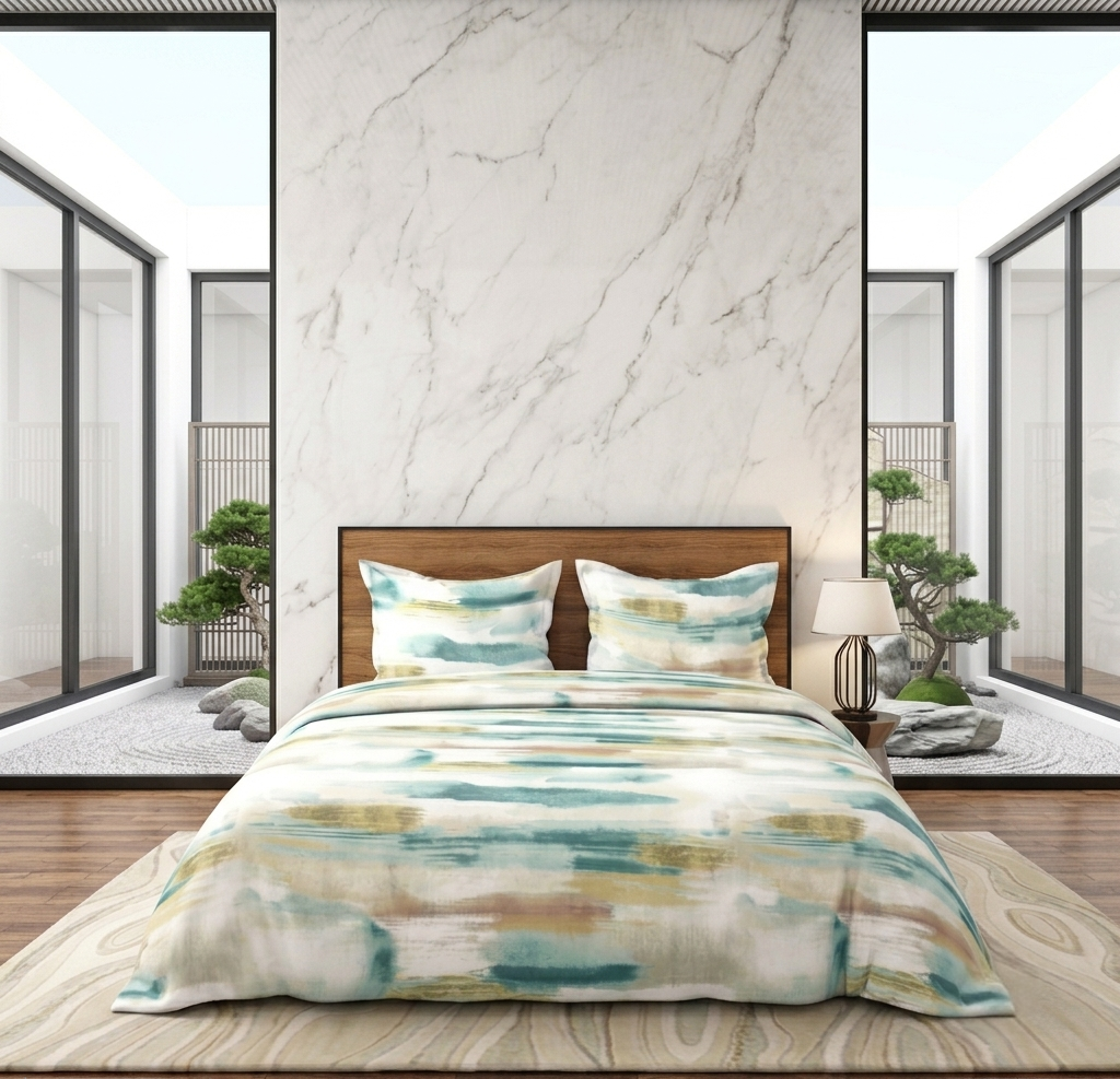 Oasis Bloom - Double Bedsheet Set (1 Bedsheet, 2 Pillow Covers)